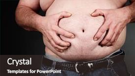  Presentation with gut - Presentation theme with gut - overweight stomach background and a  colored foreground