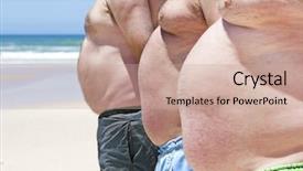  Presentation with gut - Cool new presentation theme with gut health - close up of three obese backdrop and a coral colored foreground