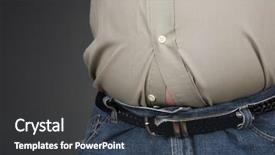  Presentation with gut - Amazing presentation design having gut health - overweight stomach shallow focus backdrop and a dark gray colored foreground