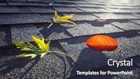  Presentation with fall leaves - PPT layouts having gutter - colorful fall leaves background and a dark gray colored foreground