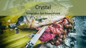 Presentation with fish scales - Amazing presentation having gutting of freshly caught fish backdrop and a mint green colored foreground
