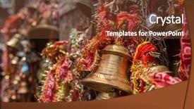  Presentation with india temple - Presentation design consisting of guwahati assam state north east background and a tawny brown colored foreground