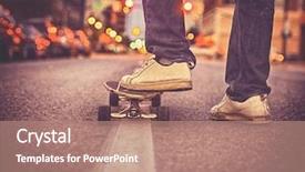  Presentation with city street - Cool new presentation with guy getting ready to skate backdrop and a coral colored foreground