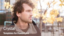  Presentation with casino black jack sound - Theme having guy in black jacket walking background and a  colored foreground