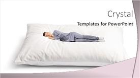  Presentation with sleeping - Slide deck enhanced with guy-in-pajamas-sleeping background and a  colored foreground