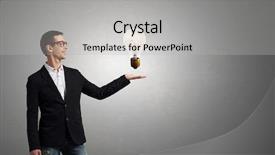  Presentation with idea of earth creation mixed - PPT layouts with 3d man light bulb - guy presenting bright idea mixed background and a light gray colored foreground