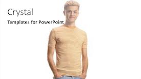  Presentation with bleached - PPT layouts featuring guy-with-bleached-hair-isolated background and a white colored foreground