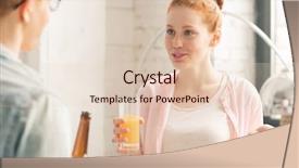  Presentation with beer bottle - Presentation consisting of guy with bottle of beer background and a  colored foreground