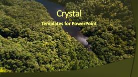  Presentation with latin america - Cool new PPT layouts with guyana - aerial view of river backdrop and a tawny brown colored foreground