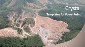  Presentation with deforestation - Theme featuring guyana - deforestation environmental problem background and a gray colored foreground