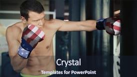  Presentation with strength - Audience pleasing slides consisting of gym concept of national power backdrop and a wine colored foreground