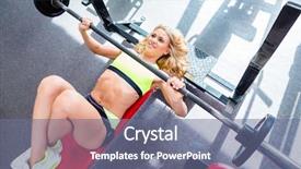  Presentation with press - Cool new theme with gym exercising for better backdrop and a  colored foreground