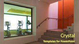  Presentation with generation - Amazing theme having gym of a private residence backdrop and a  colored foreground