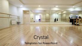  Presentation with dancing - Slide set with gym spa - interior of a sport background and a coral colored foreground