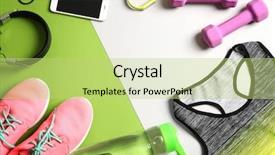  Presentation with gym - Colorful PPT layouts enhanced with blank space for exercise plan backdrop and a yellow colored foreground