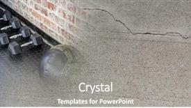  Presentation with concrete pouring during commercial concreting - Audience pleasing slides consisting of gym with dumbbells and concrete backdrop and a  colored foreground