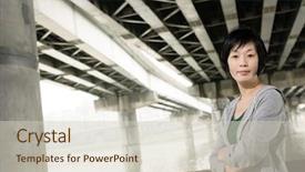  Presentation with hydration for sport - Colorful presentation theme enhanced with gymnast china - portrait of sport mature asian backdrop and a soft green colored foreground