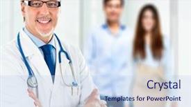  Presentation with rural doctor - Amazing presentation theme having good looking young couple holding exercise mats and about to begin their workout at home backdrop and a gray colored foreground