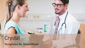  Presentation with gynecologist - Amazing presentation theme having gynaecologist - pregnant woman seeing gynecologist doctor backdrop and a  colored foreground