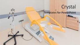  Presentation with obstetrics - Audience pleasing presentation consisting of gynecology room in the hospital backdrop and a lemonade colored foreground