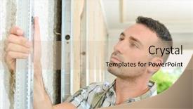  Presentation with wall partition - Cool new presentation with gypsum - installing a wall partition backdrop and a soft green colored foreground