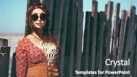  Presentation with bohemian - Colorful theme enhanced with gypsy - fashion model wearing bohemian chic backdrop and a dark gray colored foreground