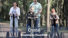  Presentation with broken family children sad - Colorful slide set enhanced with two children riding an electric backdrop and a ocean colored foreground