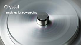  Presentation with mechanism - PPT layouts with helice - fast rotating metal mechanism rotary background and a gray colored foreground