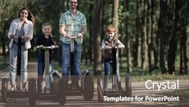  Presentation with fun - Audience pleasing PPT layouts consisting of jini technology - happy family having fun together backdrop and a gray colored foreground