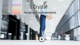  Presentation with gyroscope - Slides having gyroscope inside modern center background and a lemonade colored foreground