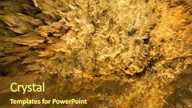  Presentation with cave - Presentation theme consisting of gyukusendo cave background and a tawny brown colored foreground