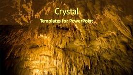  Presentation with cave - Presentation design enhanced with gyukusendo stalactites cave in okinawa background and a tawny brown colored foreground