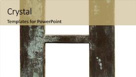  Presentation with metallic - Presentation design enhanced with h - metallic letter h isolated background and a  colored foreground