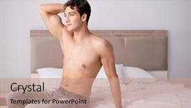  Presentation with guy nude chest - Theme enhanced with h - young handsome shirtless guy showing background and a  colored foreground
