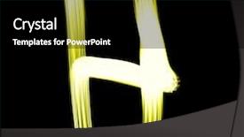  Presentation with black light - Beautiful slide deck featuring h - created by light alphabet over black background backdrop and a black colored foreground