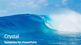  Presentation with epic - PPT theme enhanced with h20 - blue ocean wave epic surf background and a teal colored foreground