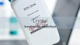  Presentation with acid - Slide set with h2c2o4-oxalic-acid-cas-144 background and a light blue colored foreground