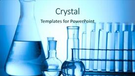  Presentation with laboratory - Presentation consisting of h2o lab - glass in laboratory background and a  colored foreground