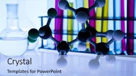  Presentation with sterile pharmaceutical manufacturing - Cool new PPT layouts with h2o lab - multi colored laboratory sterile conditions backdrop and a light blue colored foreground
