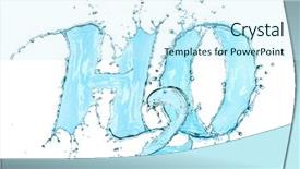  Presentation with water splash - Audience pleasing slide deck consisting of h2o splash water formula isolated backdrop and a cool aqua colored foreground