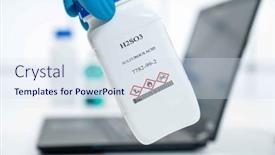  Presentation with acid - Presentation theme having h2so3-sulfurous-acid-cas-7782 background and a  colored foreground