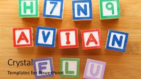  Presentation with flu virus - Amazing slides having h7n9 avian flu toy block backdrop and a red colored foreground