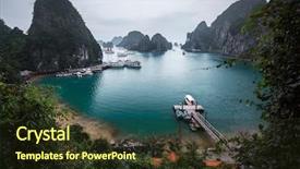  Presentation with vietnam - Colorful slide set enhanced with ha long bay vietnam backdrop and a wine colored foreground