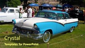  Presentation with ford car - Beautiful PPT layouts featuring haapsalu-estonia-july-18-american backdrop and a tawny brown colored foreground