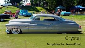  Presentation with buick - Presentation theme having haapsalu-estonia-july-18-american background and a gold colored foreground