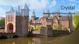  Presentation with ancient mathematics - Audience pleasing slides consisting of haar castle near utrecht netherlands backdrop and a light blue colored foreground