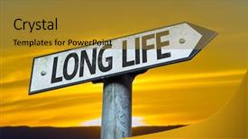  Presentation with sun life financial - Amazing PPT layouts having habits mind - long life sign backdrop and a gold colored foreground