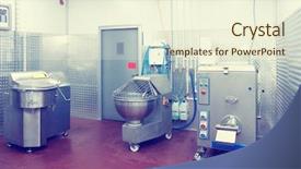  Presentation with food processing - Cool new slides with haccp - professional meat processing equipment backdrop and a cream colored foreground