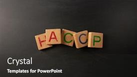  Presentation with hazard - Audience pleasing slide deck consisting of haccp-hazard-analysis-critical-control backdrop and a dark gray colored foreground