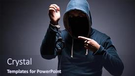  Presentation with hacker - PPT layouts with hacker-caught-for-this-crimes background and a wine colored foreground